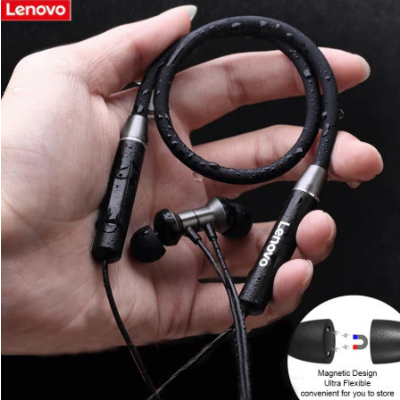 Picture of Lenovo HE05/HE05X earphones Magnetic Earbuds Bluetooth Headphones Sports Neckband Headset With Noise Cancelling Mic
