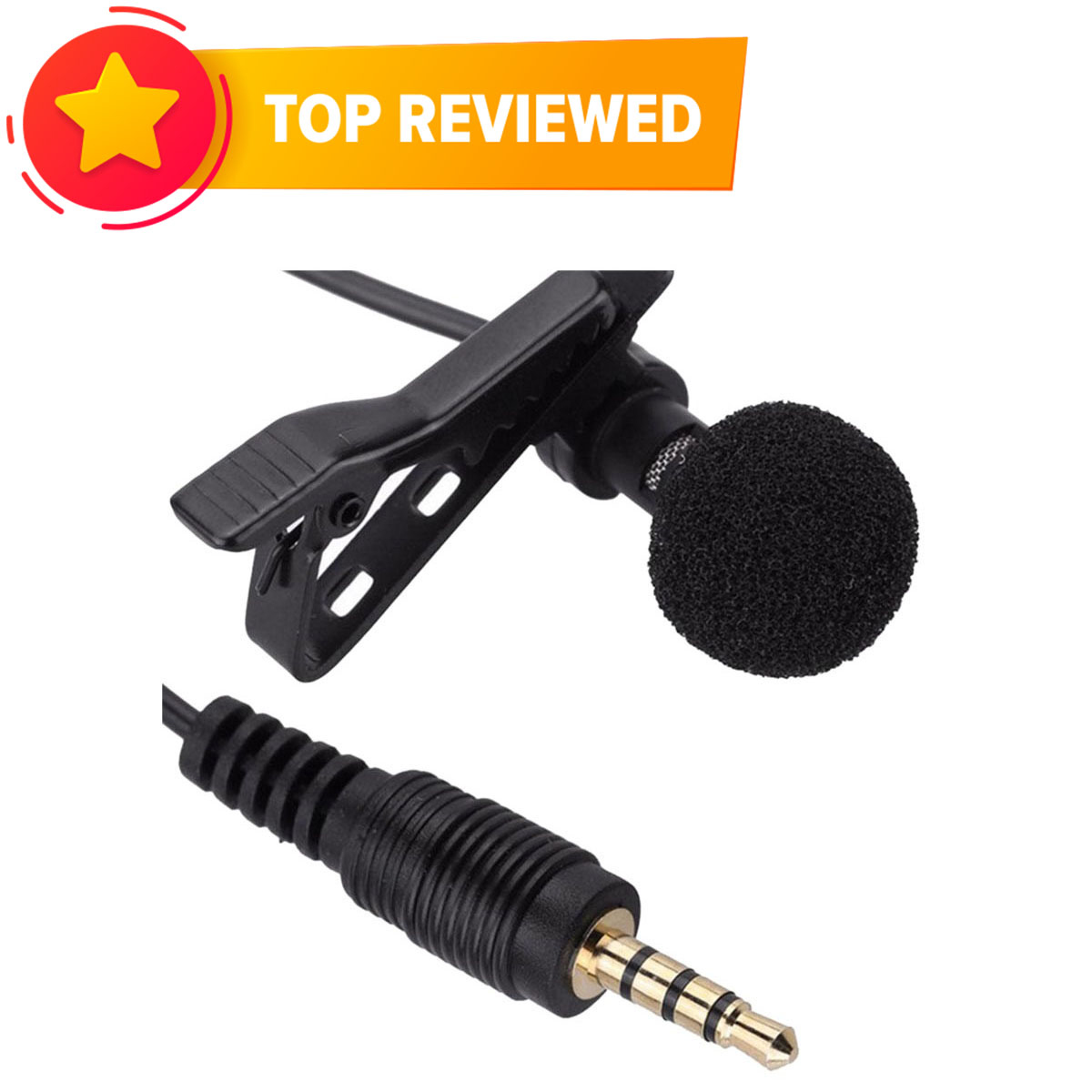 Picture of Candc U1 Microphone Proffessional Lavalier Microphone for DSLR and android -samsung/realme/oppo/vivo/iphone/walton/techno/xiaomi/nokia/laptop all device supported with premium quality