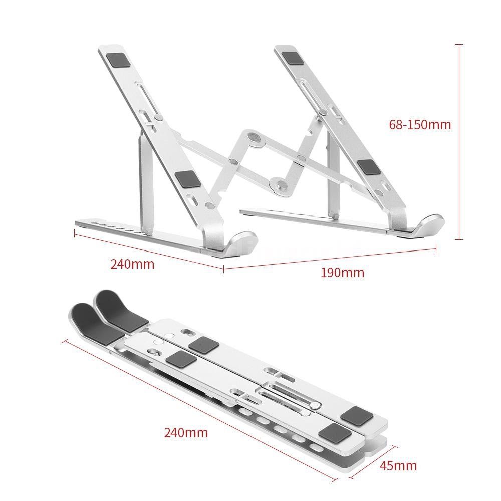 Picture of Laptop Stand Creative Folding Storage Bracket for 10-17 inch Tablets Notebook Laptop Quality Aluminum Alloy