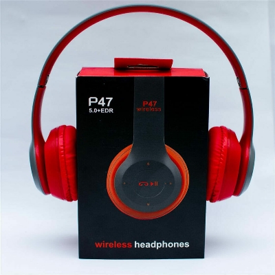 Picture of P47 - Wireless Bluetooth Headphone over head , headphone  for android -samsung/realme/oppo/vivo/iphone/walton/techno/xiaomi/nokia/laptop all device supported with premium quality