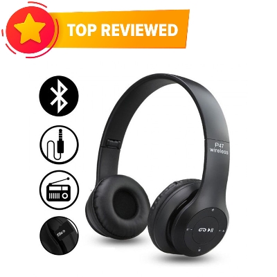 Picture of P47 - Wireless Bluetooth Headphone over head , headphone  for android -samsung/realme/oppo/vivo/iphone/walton/techno/xiaomi/nokia/laptop all device supported with premium quality