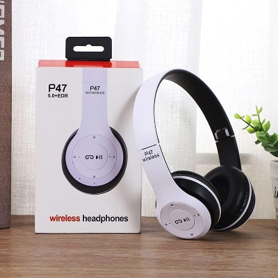 Picture of P47 - Wireless Bluetooth Headphone over head , headphone  for android -samsung/realme/oppo/vivo/iphone/walton/techno/xiaomi/nokia/laptop all device supported with premium quality