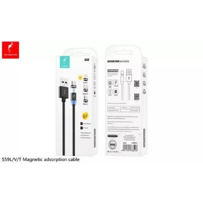 Picture of Dolphine Megnetic cable for Iphone , type-c, Type -B for android -samsung/realme/oppo/vivo/iphone/walton/techno/xiaomi/nokia/laptop all device supported with premium quality