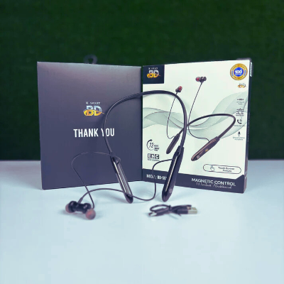 Picture of K-smart BD-500 wireless buletooth neckband headphone touch controlled with ENC and 48 hrous backup and 30 days warrenty for android -samsung/realme/oppo/vivo/iphone/walton/tecno/xiaomi/nokia/laptop all device supported
