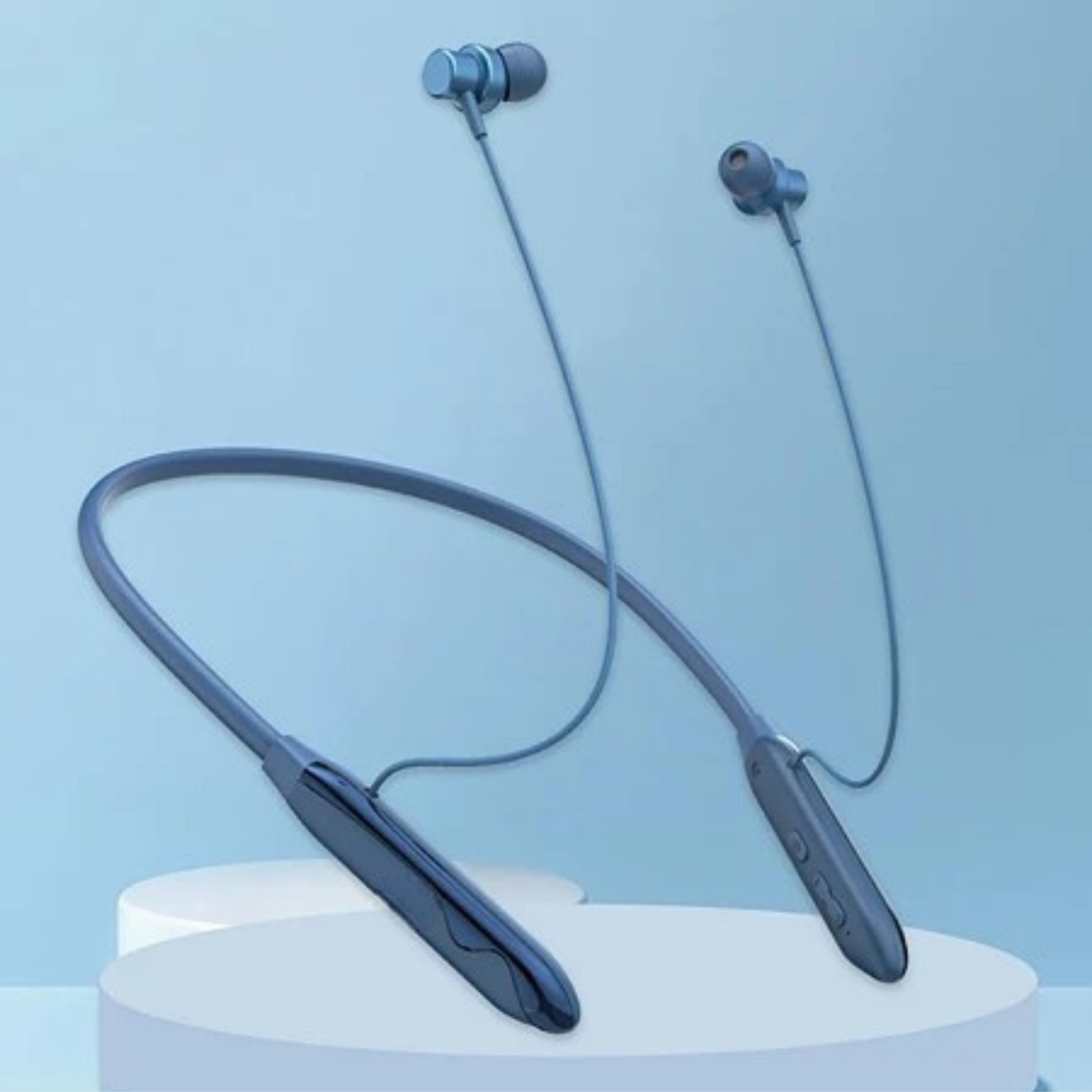 Picture of K-smart BD-500 wireless buletooth neckband headphone touch controlled with ENC and 48 hrous backup and 30 days warrenty for android -samsung/realme/oppo/vivo/iphone/walton/tecno/xiaomi/nokia/laptop all device supported