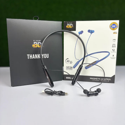 Picture of K-smart BD-400 wireless buletooth neckband headphone with ENC and 48 hrous backup and 30 days warrenty for android -samsung/realme/oppo/vivo/iphone/walton/tecno/xiaomi/nokia/laptop all device supported