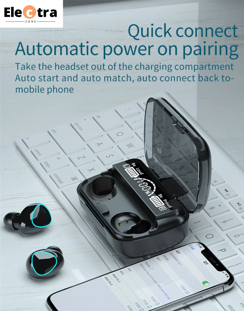 Picture of M10 Tws Wireless Earphone Touch Bluetooth Headphones With Digital Display - Bluetooth Headphone - Bluetooth Headphone - Air Buds - Tws - Bluetooth Headphone