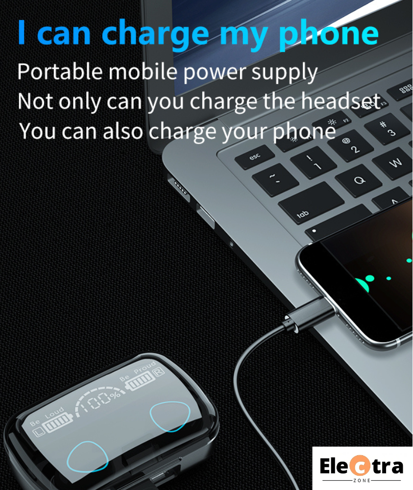 Picture of M10 Tws Wireless Earphone Touch Bluetooth Headphones With Digital Display - Bluetooth Headphone - Bluetooth Headphone - Air Buds - Tws - Bluetooth Headphone