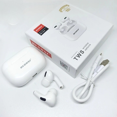 Picture of Recrsi airpods pro RE -Air4 Wireless Earbuds-Bluetooth Earphones - Bluetooth Headphone with premium looking super bass and high frequency TWS for android -samsung/realme/oppo/vivo/iphone/walton/techno/xiaomi/nokia/laptop all device supported with premiu