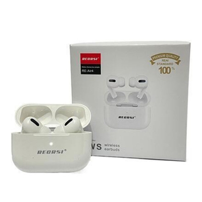 Picture of Recrsi airpods pro RE -Air4 Wireless Earbuds-Bluetooth Earphones - Bluetooth Headphone with premium looking super bass and high frequency TWS for android -samsung/realme/oppo/vivo/iphone/walton/techno/xiaomi/nokia/laptop all device supported with premiu