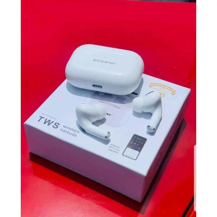 Picture of Recrsi airpods pro RE -Air4 Wireless Earbuds-Bluetooth Earphones - Bluetooth Headphone with premium looking super bass and high frequency TWS for android -samsung/realme/oppo/vivo/iphone/walton/techno/xiaomi/nokia/laptop all device supported with premiu