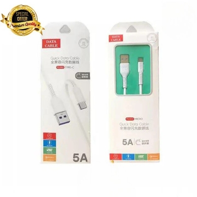 Picture of VOOC Fast Charging Cable / Data Cable  5A -  for android -samsung/realme/oppo/vivo/iphone/walton/tecno/xiaomi/nokia all device supported with premium quality