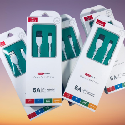 Picture of VOOC Fast Charging Cable / Data Cable  5A -  for android -samsung/realme/oppo/vivo/iphone/walton/tecno/xiaomi/nokia all device supported with premium quality