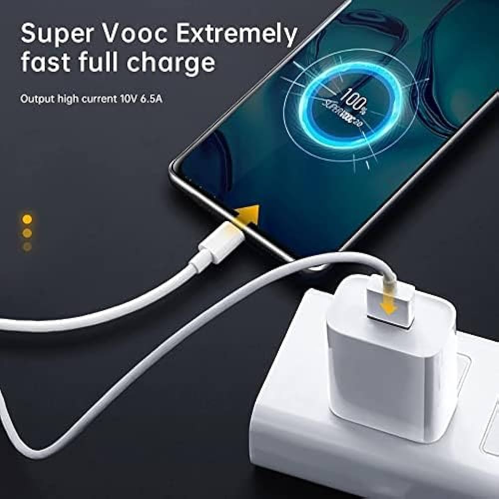 Picture of VOOC Fast Charging Cable / Data Cable  5A -  for android -samsung/realme/oppo/vivo/iphone/walton/tecno/xiaomi/nokia all device supported with premium quality