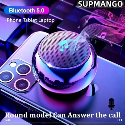 Picture of M3 Mini Portable Bluetooth Speaker Pocket Size Ultra Powerful Metal Body Speaker Use For SD Card Mobile Phone Rechargeable Speakers