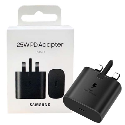 Picture of 25W Super Fast Charger for Samsung,USB C,Charge Plug With USB C cable, UK 3 pin wall power adapter,Android,Fast Charger Usb C, Samsung Fast charger Plug And Cable, S22,S23,S24 Charger.