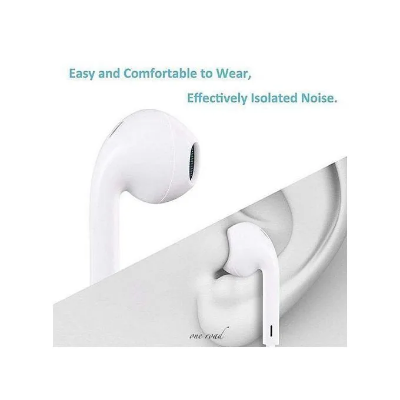 Picture of Recrsi EP-101 3.5mm wired headphones for any android -samsung/realme/oppo/vivo/iphone/walton/tecno/xiaomi/nokia /laptop all device supported with premium quality