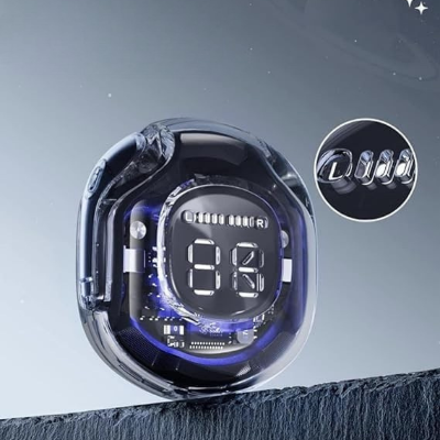 Picture of Mobicom Air 50  TWS wireless transparent airbuds bluetooth headphone for android & Iphone- 10 hours backup for android -samsung/realme/oppo/vivo/iphone/walton/tecno/xiaomi/nokia/laptop all device supported with premium quality