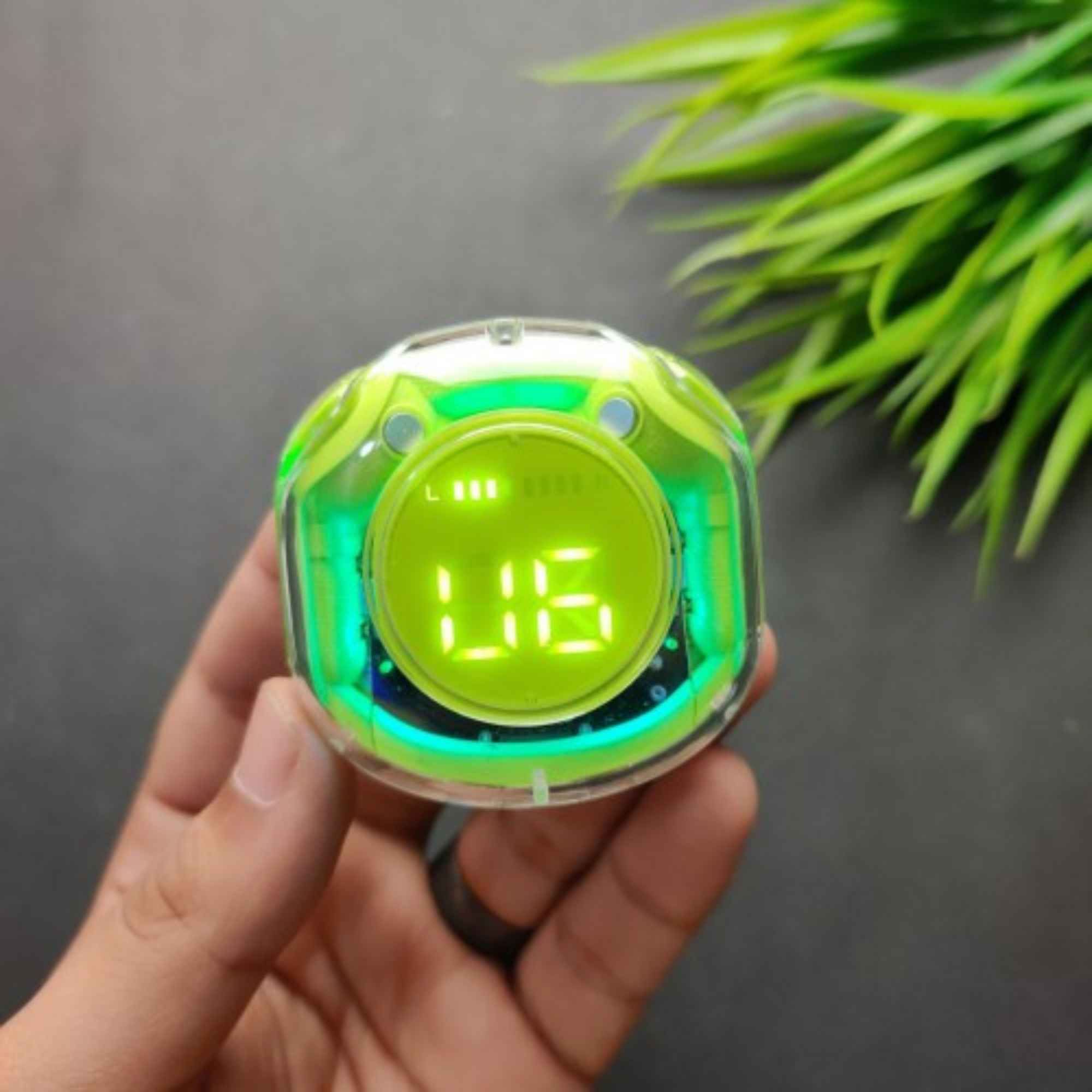 Picture of Mobicom Air 50  TWS wireless transparent airbuds bluetooth headphone for android & Iphone- 10 hours backup for android -samsung/realme/oppo/vivo/iphone/walton/tecno/xiaomi/nokia/laptop all device supported with premium quality