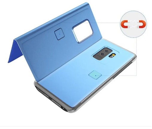 Picture of For Huawei P20 Phone Case, Smart Clear View Cover Flip Stand Mirror Casing