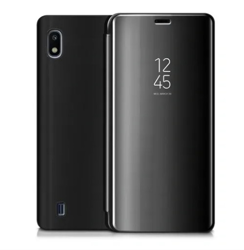 Picture of Samsung Galaxy A10 / Samsung Galaxy M10 - Clear View Case Flip Standing Cover Auto Lock Mirror Case