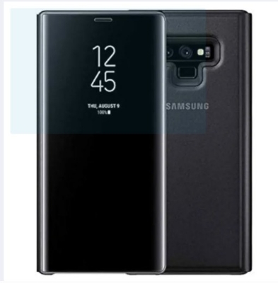 Picture of Samsung Galaxy Note 9 - Clear View Case Flip Standing Cover Auto Lock Mirror Case