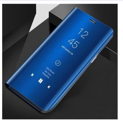 Picture of Samsung Galaxy J4 prime Clear View Mirror Leather Standing Glass Flip Cover