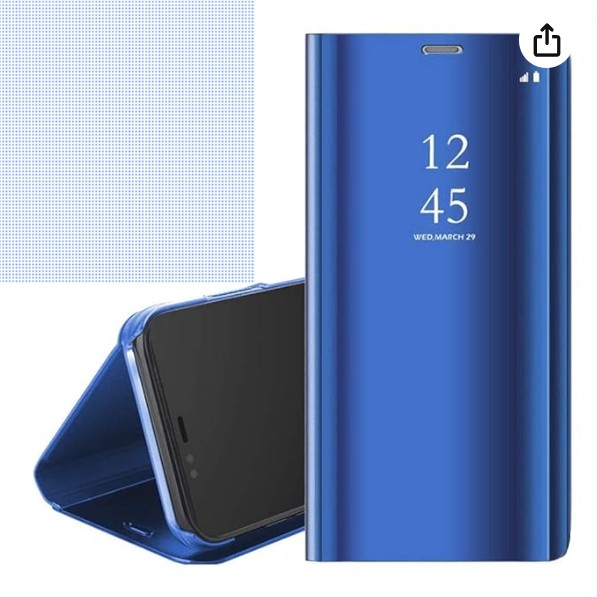 Picture of Samsung Galaxy J710 - Clear View Case Flip Standing Cover Auto Lock Mirror Case