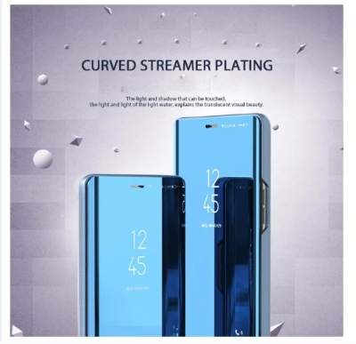 Picture of Flip Mirror Case For iPhone 8G - Clear View Mirror Stand Flip Cover