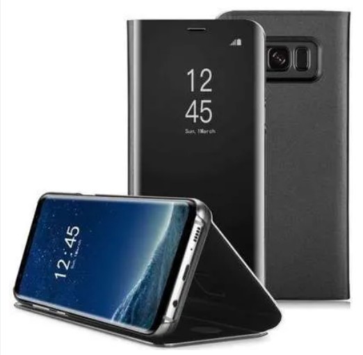 Picture of Samsung Galaxy S8 Plus - Clear View Case Flip Standing Cover Auto Lock Mirror Case