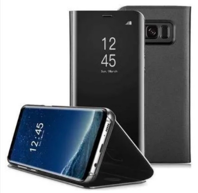 Picture of Samsung Galaxy S8 Plus - Clear View Case Flip Standing Cover Auto Lock Mirror Case