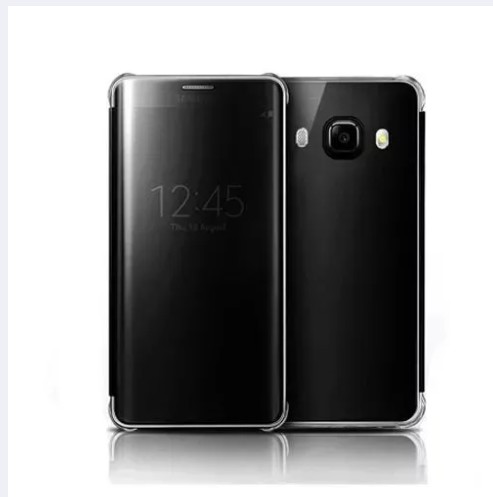 Picture of Samsung Galaxy J5 2016 Clear View Mirror Leather Standing Glass Flip Cover