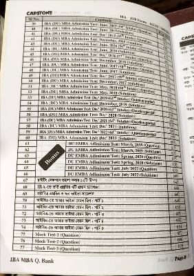 Picture of CAPSTONE IBA MBA Questions Bank (4th Edition, May-2025)