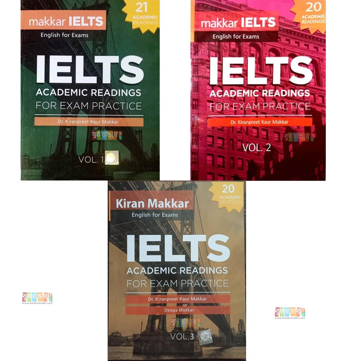 Picture of Makkar IELTS Academic Readings Volume 1-3 for Exam Practice (3 books set)
