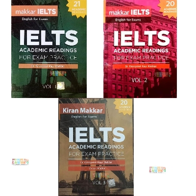 Picture of Makkar IELTS Academic Readings Volume 1-3 for Exam Practice (3 books set)