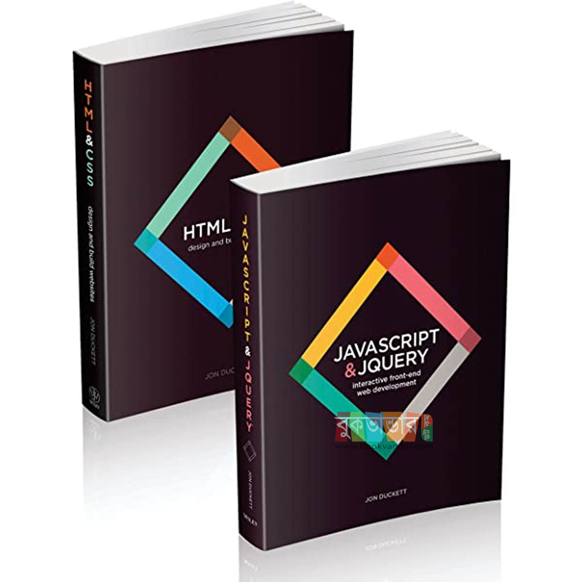 Picture of HTML & CSS and JavaScript & jQuery Set (2 Books) (B&W) by John Ducketi