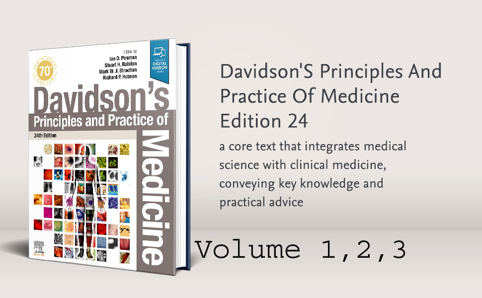 Picture of Davidson's Principles and Practice of Medicine - 24th Edition (Vol-1, 2, 3 -3 books) (Color)