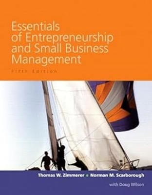 Picture of Essentials of Entrepreneurship (ECO) by Thomas W Zimmerer; Norman M. Scarborough