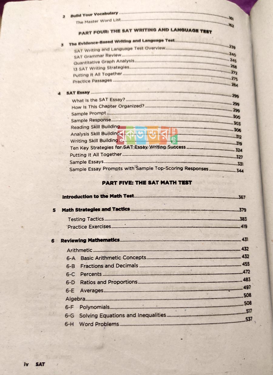 Picture of Barron's SAT, 29th Edition
