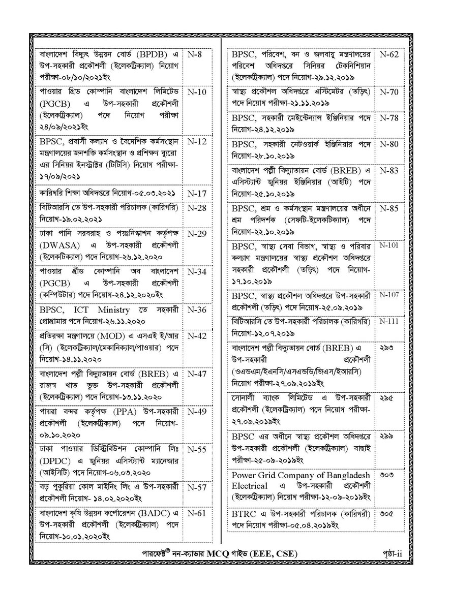 Picture of Perfect Non Cadre MCQ Guide (EEE and CSE)