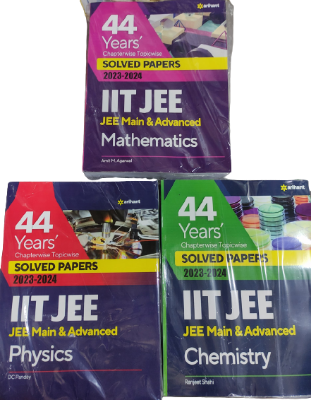 Picture of 44 Years Chapterwise Topicwise Solved Papers 2023-24 IIT JEE (Physics, Mathematics, Chemistry) (Set of 3 Books)