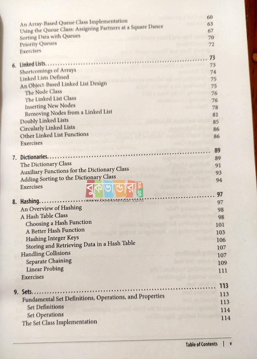 Picture of Data Structures & Algorithms with JavaScript by- Machael McMillan