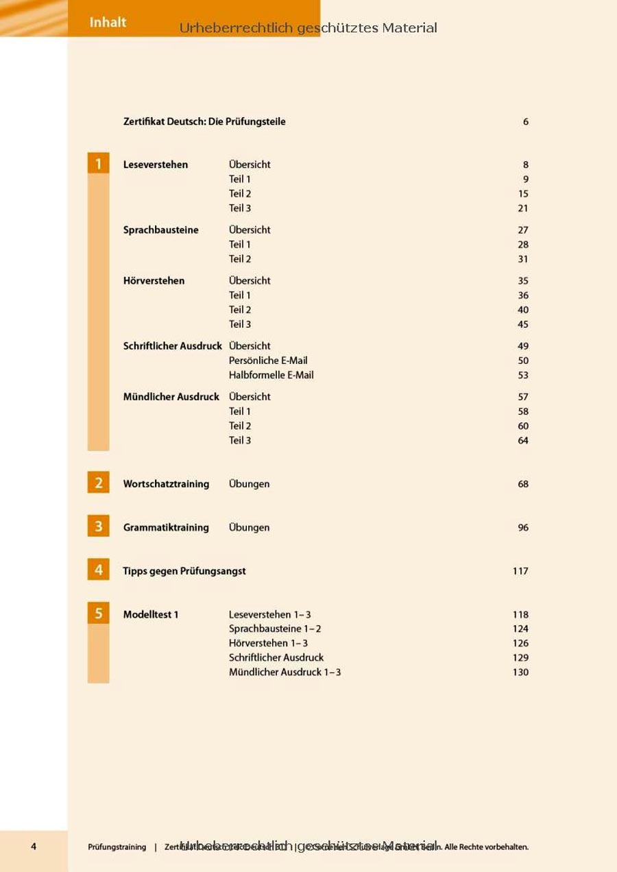 Picture of Prüfungstraining Goethe-/ÖSD-Zertifikat B1 with Solution (Color Print)