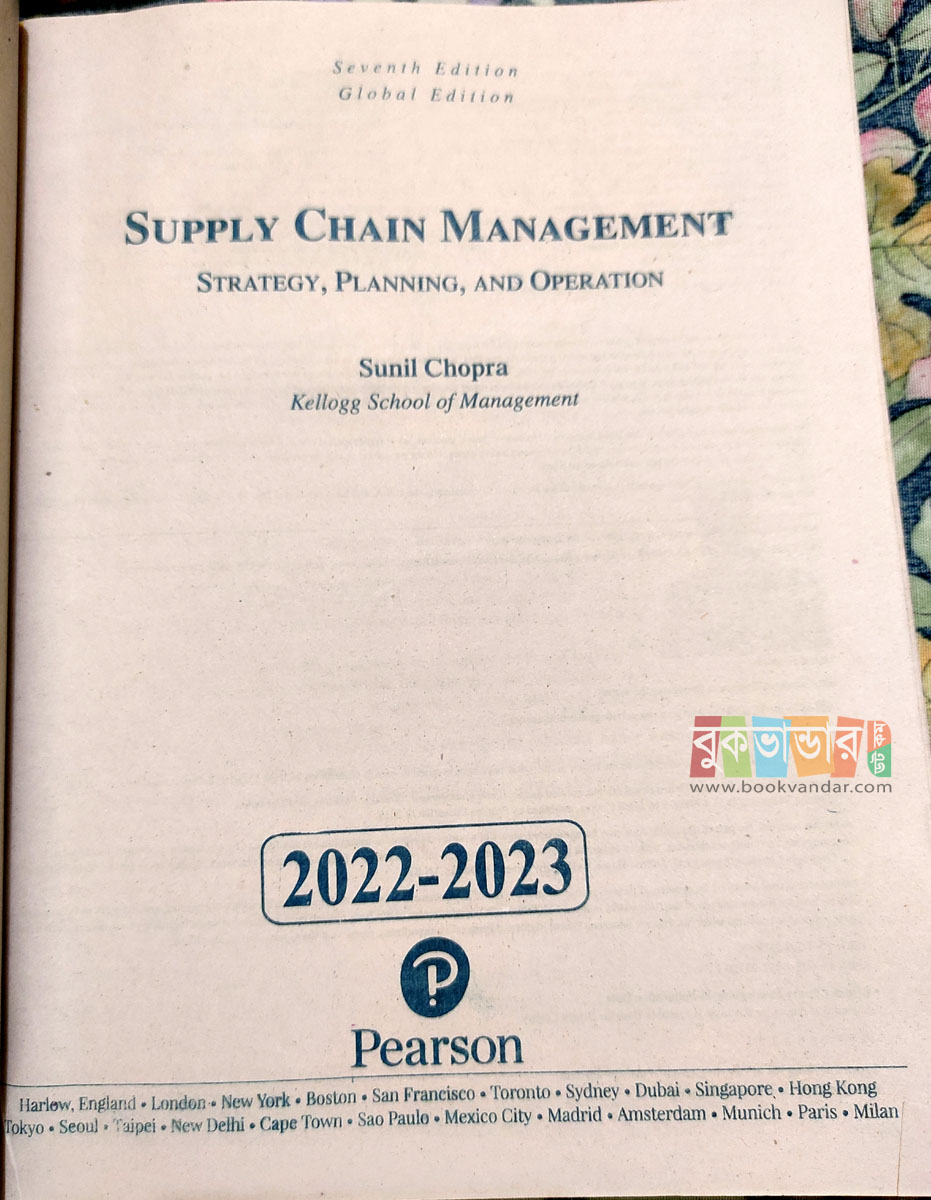 Picture of Supply Chain Management By- Sunil Chopra (7th Edition)