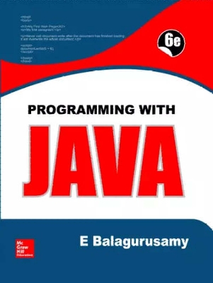 Picture of Programming with JAVA (6E) by E Balagurasamy