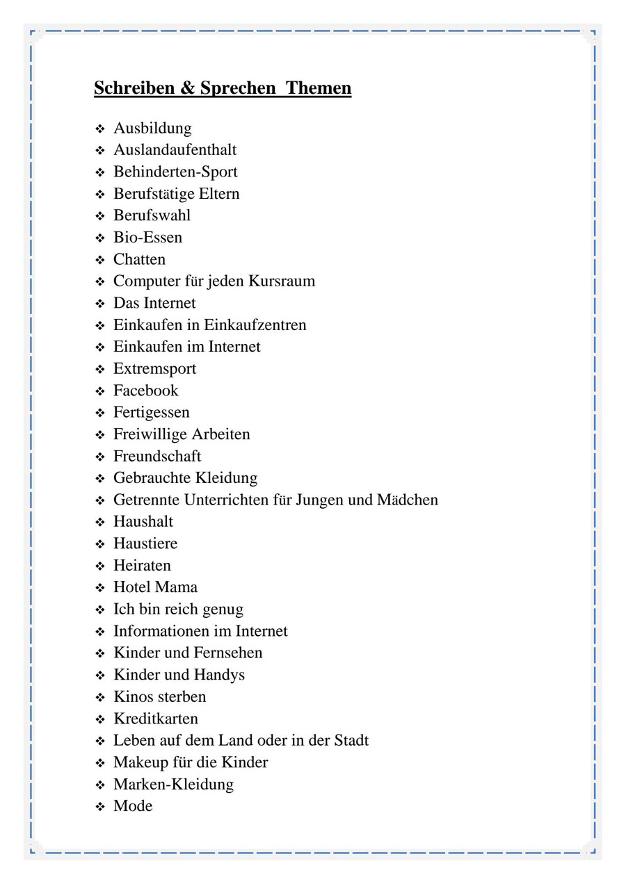 Picture of Deutch als Fremdsprache: Schreiben & Sprechen Themen B1