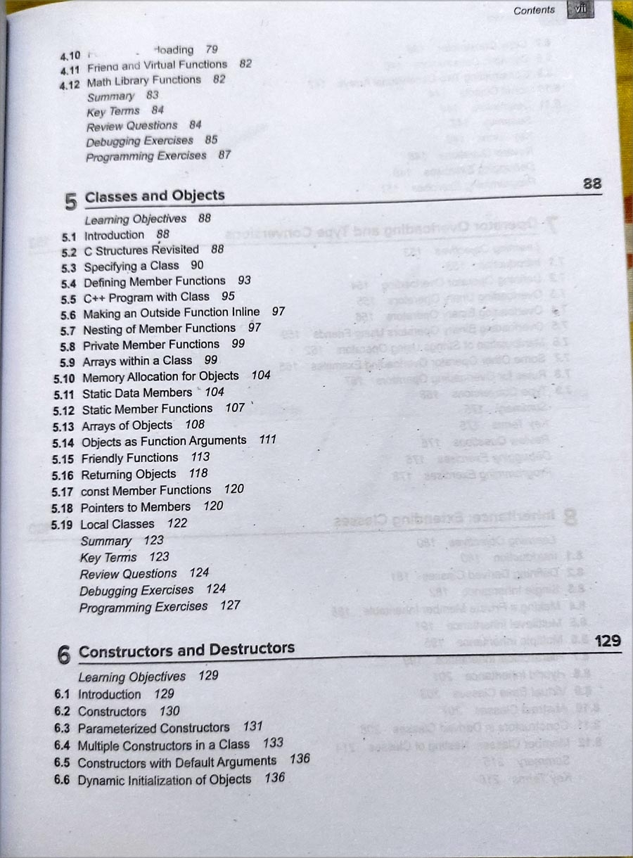 Picture of Object Oriented Programming with C++ by E Balagurusamy (7th Edition)