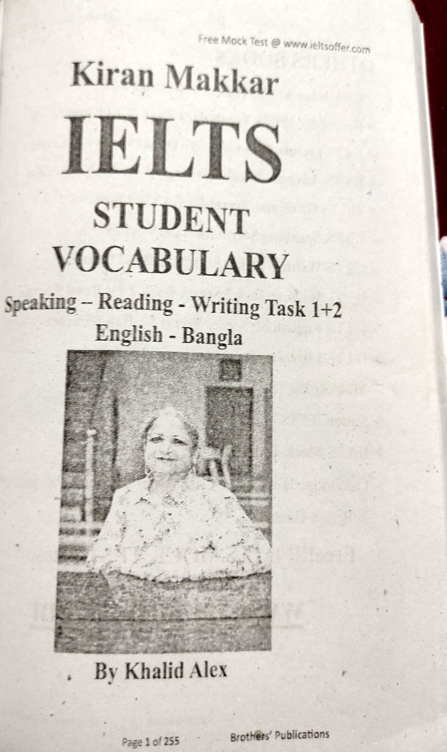 Picture of Kiran Makkar ILETS Student Vocabulary English-Bangla