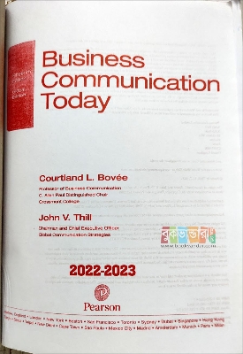 Picture of Business Communication Today by Courtland L Bovee and John V Thill (15th Edition)