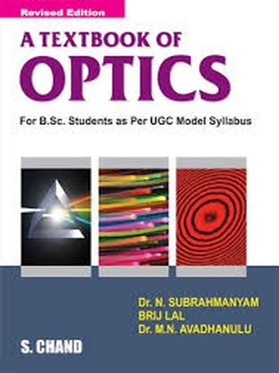 Picture of A Textbook of Optics by- Brijlal Subrahmanyam (23rd Revised Edition)